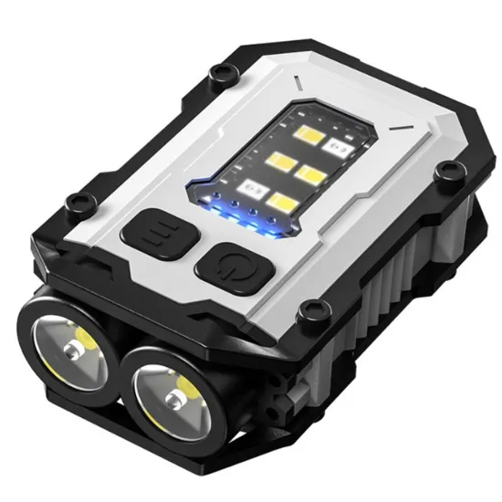 USB Charging Cross-Border Outdoor Mini Flashlight with Zoom Function and Transparent Design
