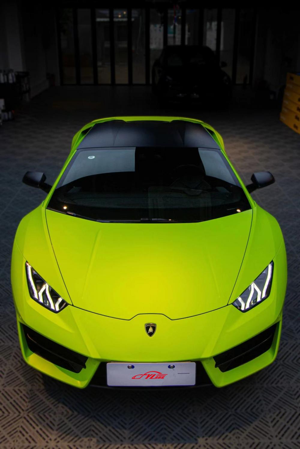 Ultimate Flat Yellow Lime Car Vinyl Wrap