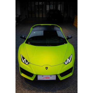 Satin Ultimate Flat Yellow Lime Car Wraps