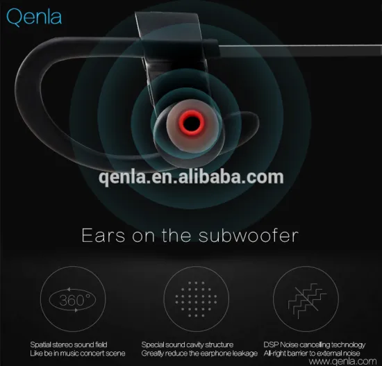 Genuine Qenla U9 Wireless Bluetooth Neckband Stereo Headphone&V7 Bluetooth Earphone with retail box
