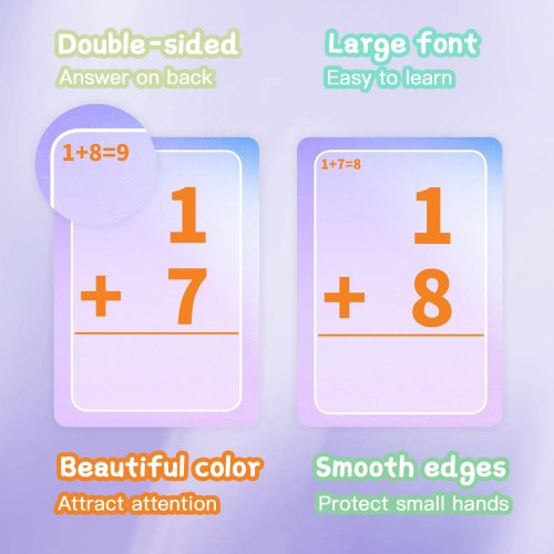 Infant Flash Cards 0-20 Addition Subtraction Math Flash Cards Factory