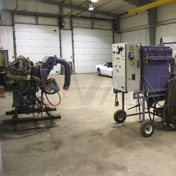Robotic Dome Roofs and Wind Towers Cleaning Shot Blasting Machines