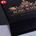 wholesale rose flower gift box black ribbon