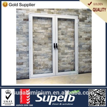 2016 white color aluminul window frame with super clean glass Foshan manufacturer