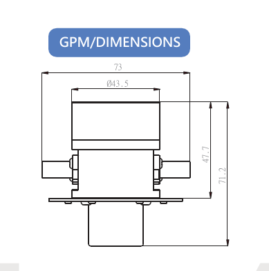 Medical Gear Pump Dimension