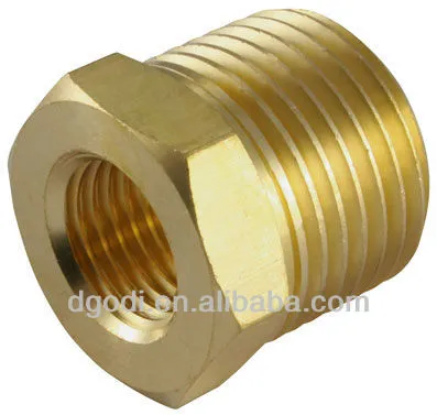 hex head reducing female brass bush