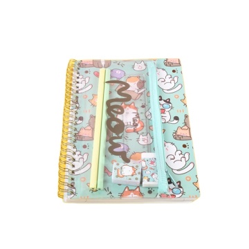 2023 Custom Cat Design Spiral Kawaii Notebook Set for BTS