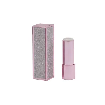 Square Plastic Lipstick Tube Press Lip Balm Tube