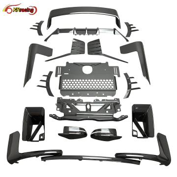 MP Style Dry Carbon Fiber Body Kit - Front Bumper Lip & Rear Bumper for BMW 2 Series G87 M2