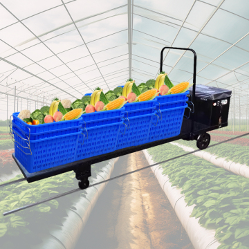 Electric Harvest Trolley for Greenhouse Agriculture
