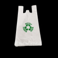 Bolsa de plastico para llevar de compras embalaje respetuoso con el medio ambiente para reciclaje supermercado 100%