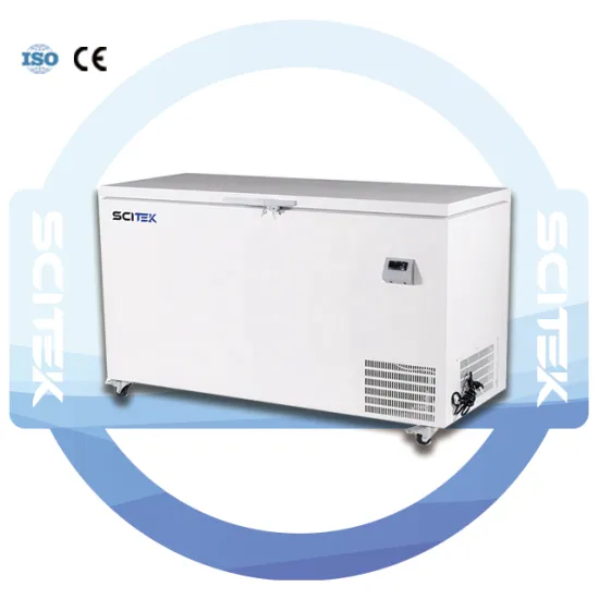 SCITEK 120L Stainless Steel Deep Freezer: Adjustable Temperature from -25°C to -65°C - Ideal for Laboratory Use