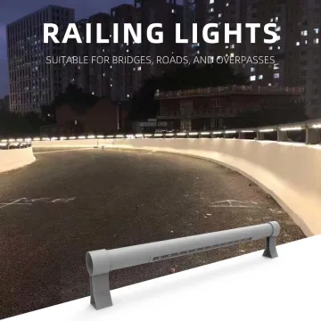 High Brightness LED Road Anti-Collision Guardrail Lamp IP65 with 89mm Galvanized Steel Pipe and 12W/18W/24W AC/DC Power Supply