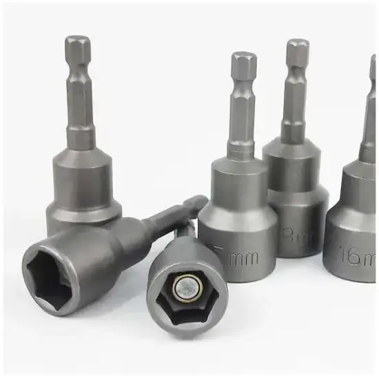 Magnetic Nut Setter Wrench Socket 10mm Impact Drill Bits