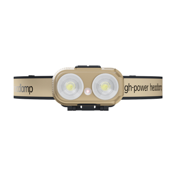USB Rechargeable ABS Headlamp with LED and Sensor