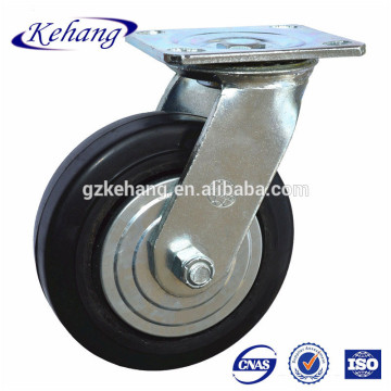 Rubber 6 inch industrial medium duty steering wheel