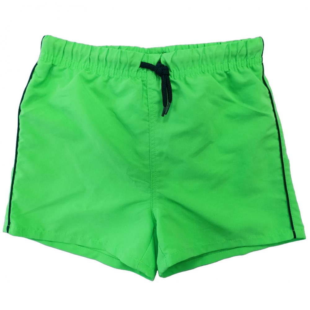 Fluored Green Boy's Swim Shorts