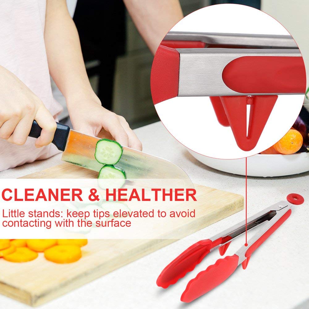 silicone tongs kitchen