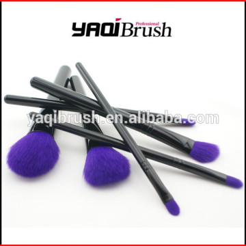 Purple hair cute makeup brush set