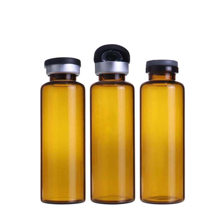 Injection Bottles 20ml Amber Medicine Apothecary Glass Vials