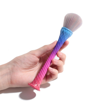 Single Color Silk Gradient Loose Powder Blush Flat Head Contour Makeup Brush