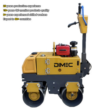 PME-R850 Factory Direct Walk-Behind 더블 드럼 공압 진동 완전 유압 도로 롤러
