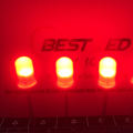 Lâmpada LED Super Bright 5mm Red Diffused 45 graus