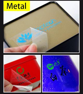 Kişiselleştirilmiş Şeffaf Çıkartmalar Özel UV Transfer Baskılı Kendinden Yapışkanlı Çıkartmalar
