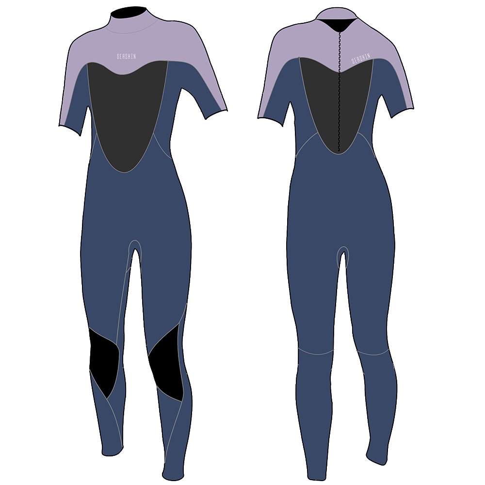 Seaskin Womens Short Manches Scuba Diving WetSuits