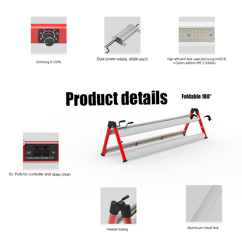 400W Spider Bar Full Spectrum Indoor Grow Light