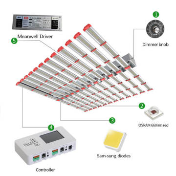 Полный спектр 5000K светодиодный 3000K Grow Light