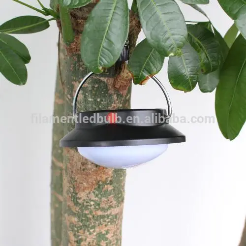 Solar Rechargeable LED Camping Light With Night Sensor