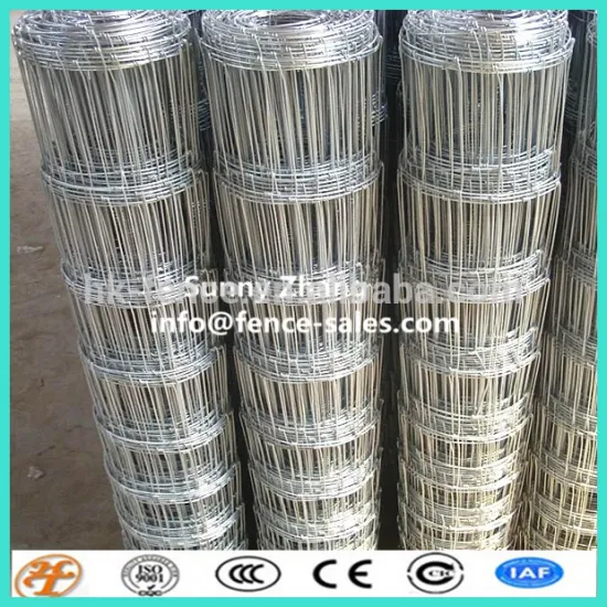 factory supply graduated steel wire mesh knotted animal fence