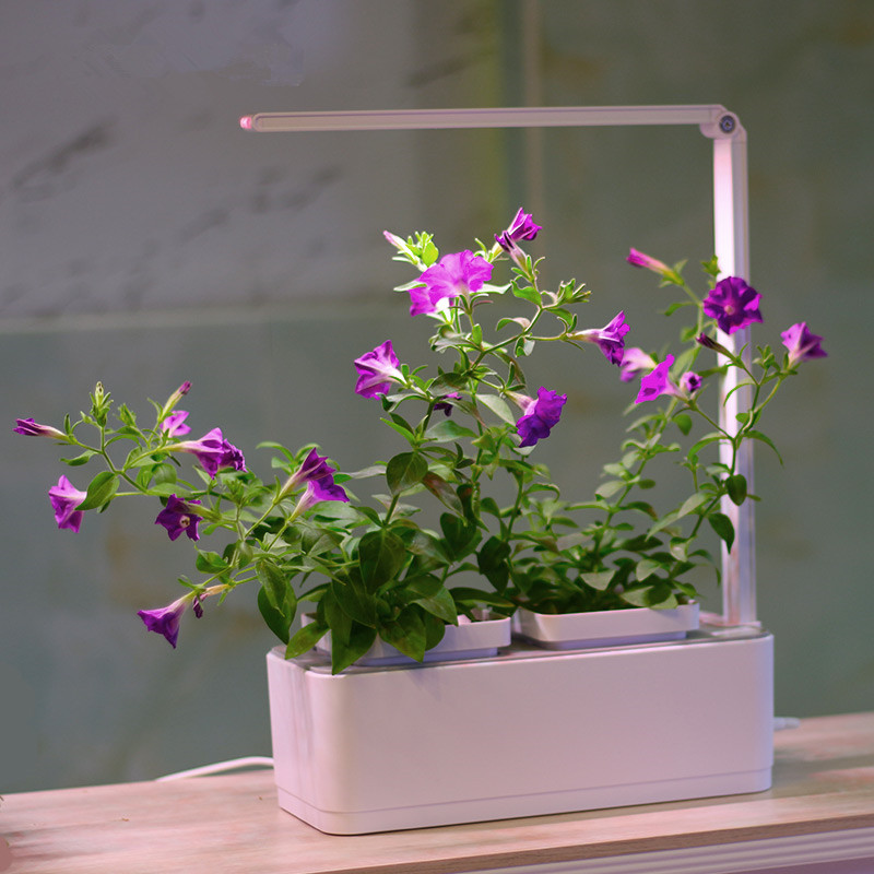 Smart Led Light Hydroponic Systems indoor Flower Pot