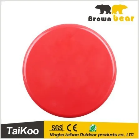 red smooth soft frisbee for promotion