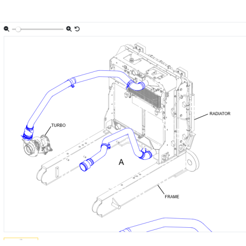 Ground leveler 140 series air hose original part number 309-8817