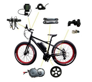 Fat tire ebike bafang bbs03 motor kit with C966 display