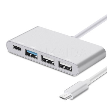4-in-1 USB-C Hub with Type C