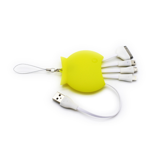 Flexible four in one usb date cable