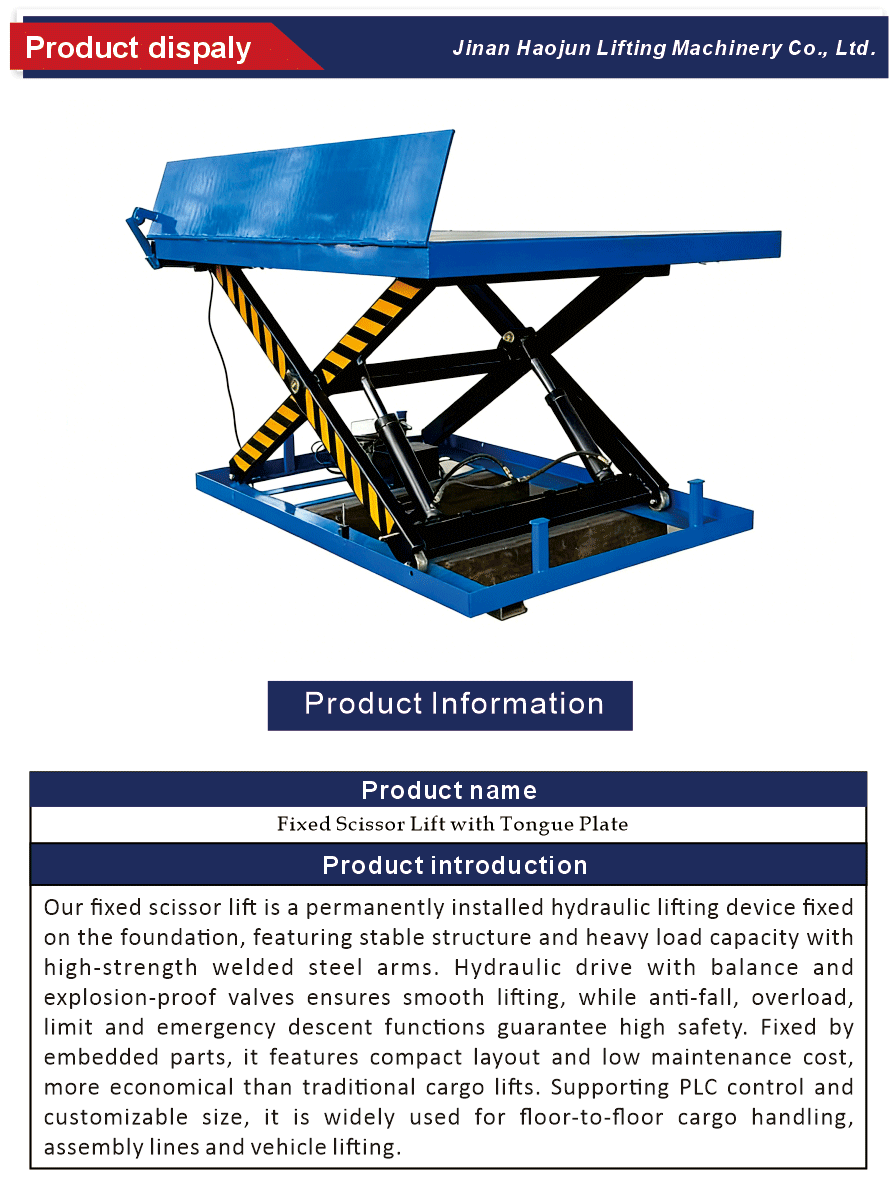 Scissor Lift Platform with Fixed Base