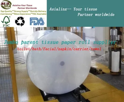 Velvet soft basis facial tissue paper jumbo roll