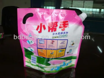 Laundry Detergent Stand Up Pouch with Spout