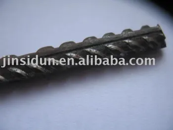 Iron wire with rib