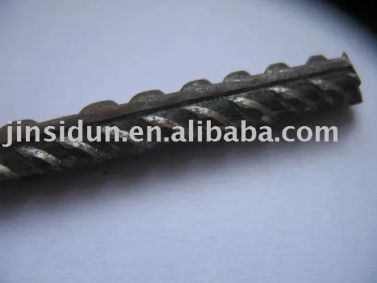 Iron wire with rib