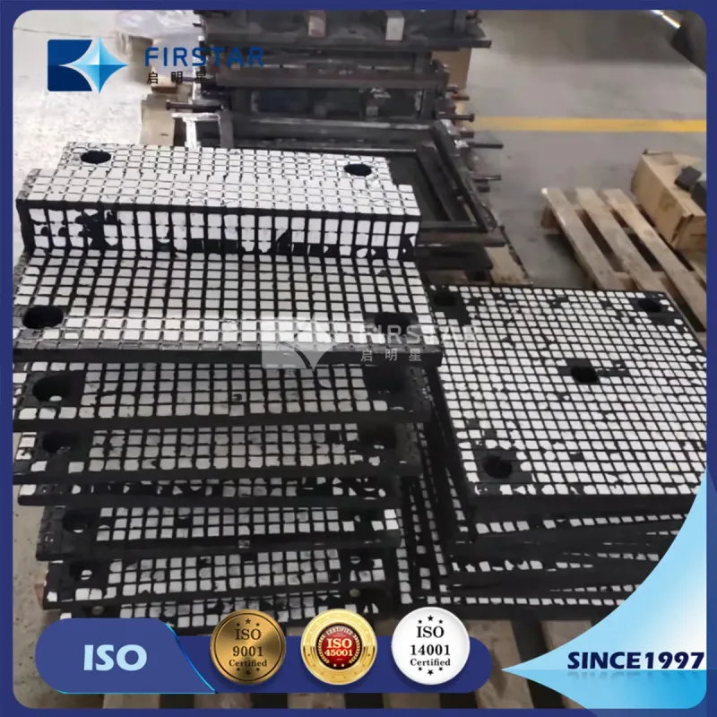 Alumina Wear Resistant Lining Vulcanized in Rubber with Steel Backing