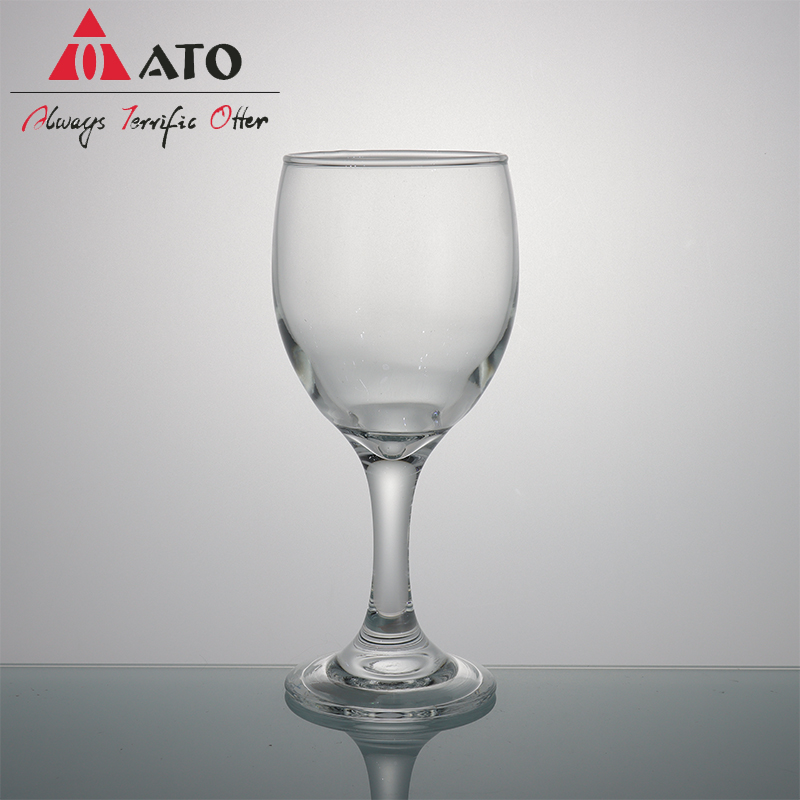 Copa de vino tinto de vidrio transparente popular popular