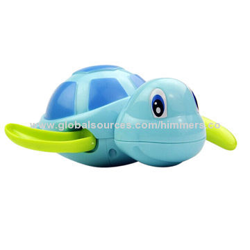 2014 new design turtle customized promotional wind-up bath toy