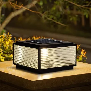 Factory Wholesale Outdoor Waterproof Garden Villa Fence Lights: Square Courtyard Pillar Hat Sun LED Lighting