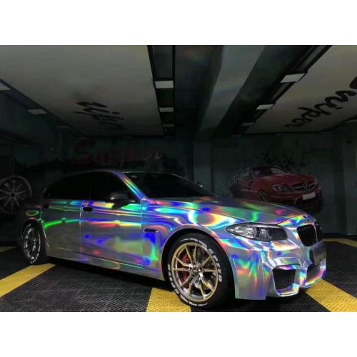 Silver PET Laser Chrome Car Vinyl