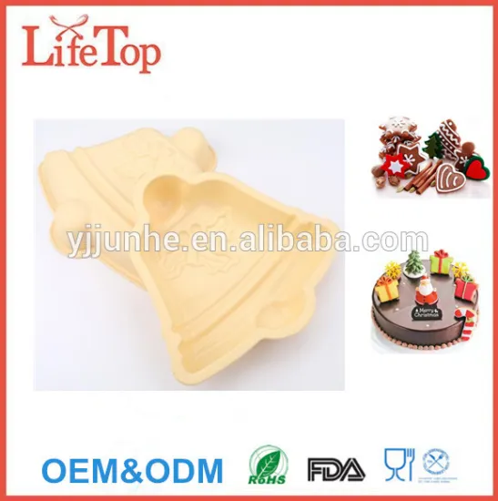Christmas Gift Baking Tool Silicone Bell Shape Cake Mold